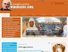 Tablet Screenshot of alberione.org